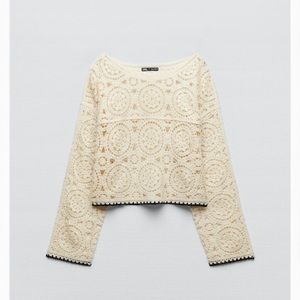 Zara crochet top